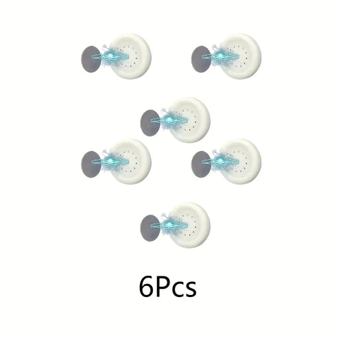 3/6pcs No Drill Magnetic Remote Holder - Wall Mount for TV/AC/DVD Remotes, White Space-Saving Design